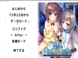 [ADV/汉化] 雪之夜,我将妹妹脱光衣服~雪の夜、俺は妹を菓にする。AI汉化版电脑 [3.3G]-IS充值【57】